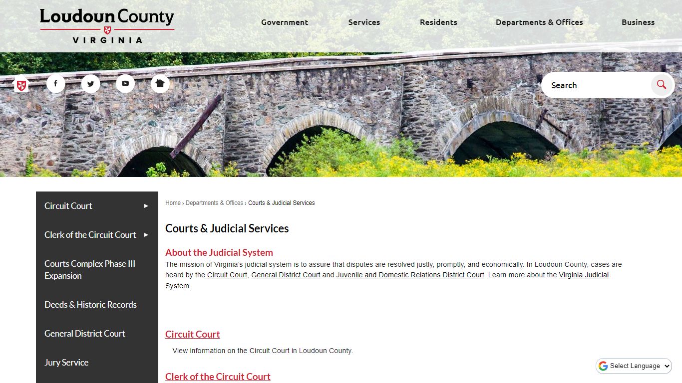 Courts & Judicial Services | Loudoun County, VA - Official Website